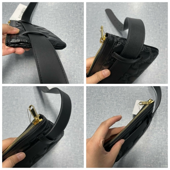 100% Authentic Gucci GG Matelasse Utility Belt Bag 85/34 - Picture 11 of 12